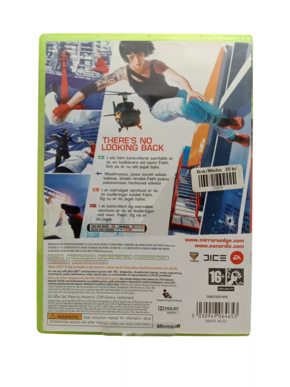 GRA NA XBOX 360 MIRROR EDGE