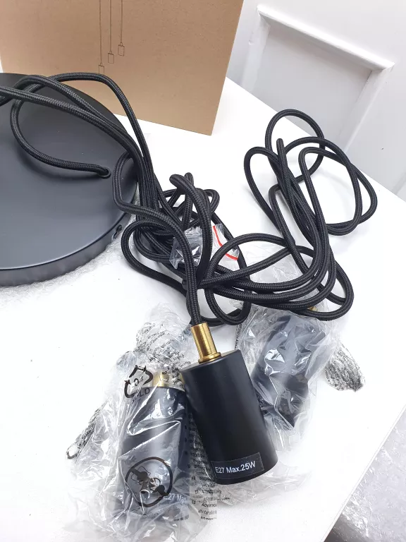 LAMPA WISZĄCA MAGNAR 3-W-1 Ś22XW220CM CZARNY PENDANT