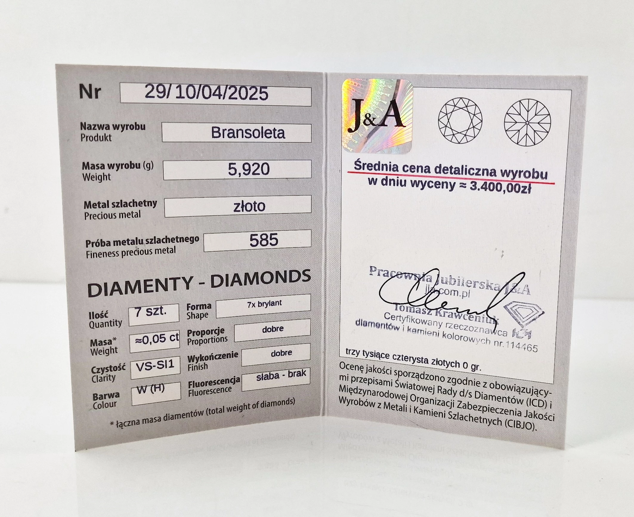 zlota-bransoleta-diamenty-005ct-585-592g-dlugosc-calkowita-65