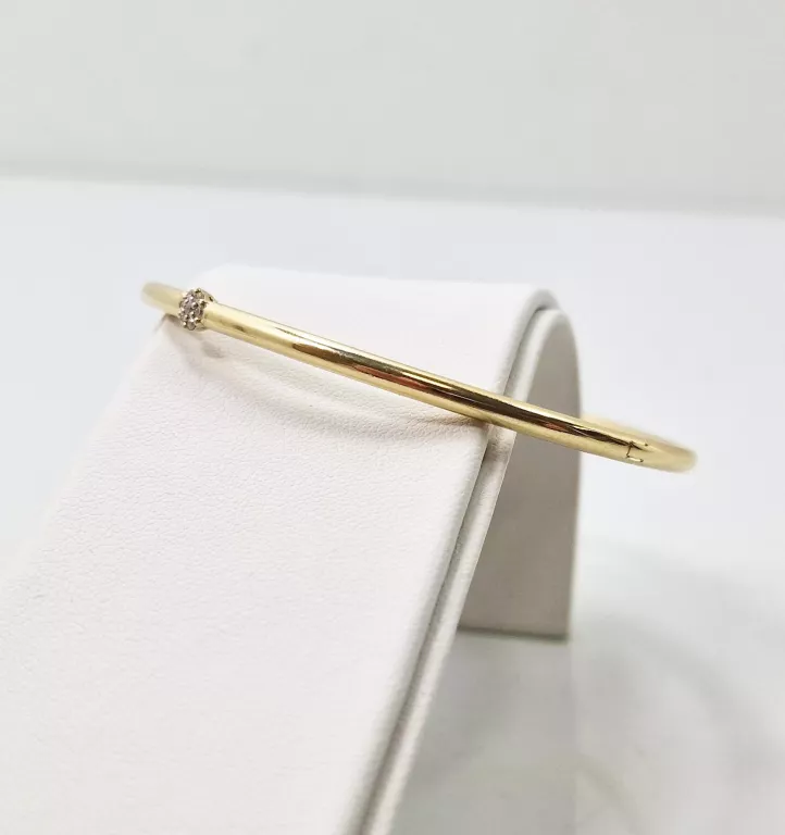 ZŁOTA BRANSOLETA DIAMENTY 0,05CT 585 5,92G.