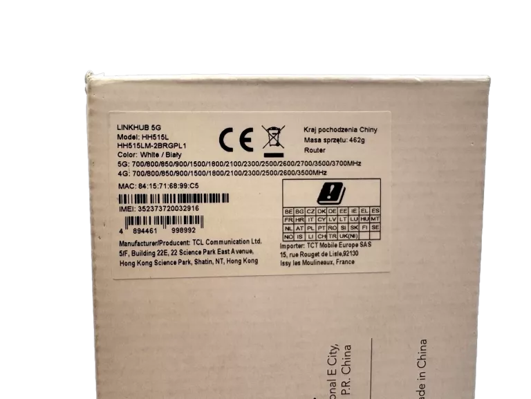 ROUTER 5G TCL HH512