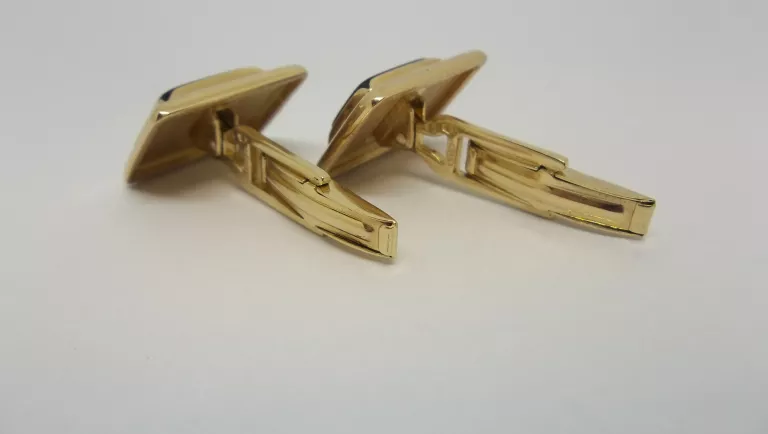 ZŁOTE ELEGANCKIE SPINKI DO MANKIETÓW 12,45G PRÓBA 585