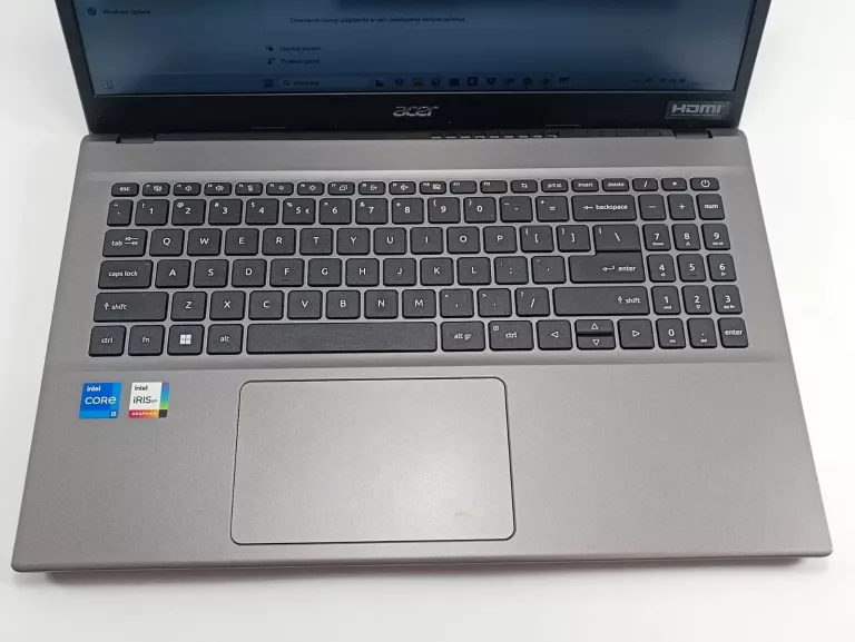 LAPTOP ACER EXTENSA 15 15,6 " INTEL CORE I5 16 GB / 512 GB SREBRNY