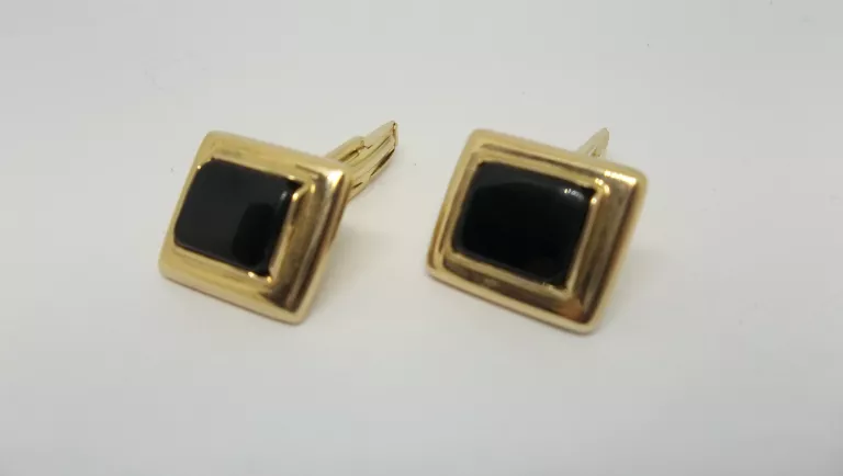 ZŁOTE ELEGANCKIE SPINKI DO MANKIETÓW 12,45G PRÓBA 585