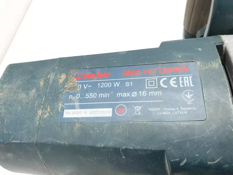 WIERTARKA WOLNOOBROTOWA MIESZADŁO 1200W REBIR UM2-16
