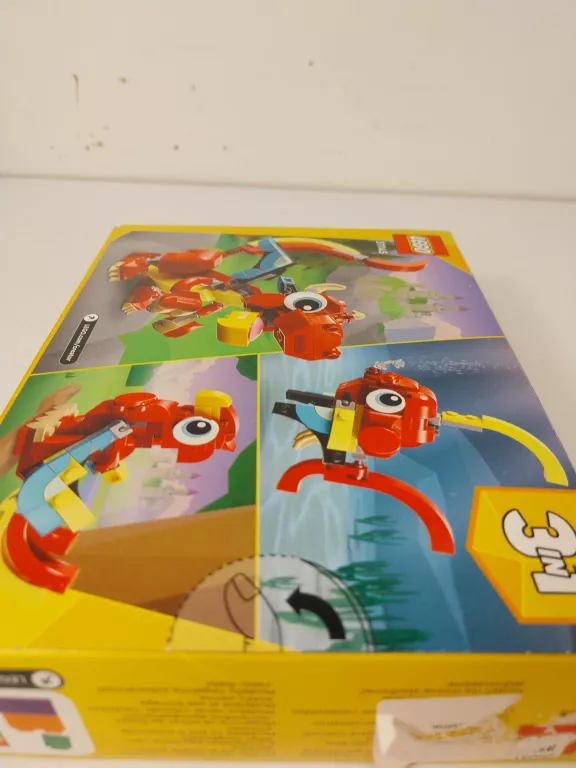 LEGO CREATOR 3 W 1 31145 CZERWONY SMOK