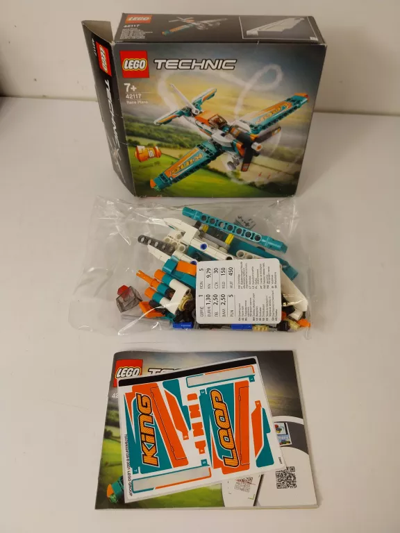 LEGO 42117 TECHNIC - SAMOLOT WYŚCIGOWY