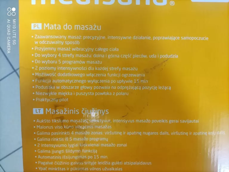 MATA MASUJĄCA MEDISANA MM 80L