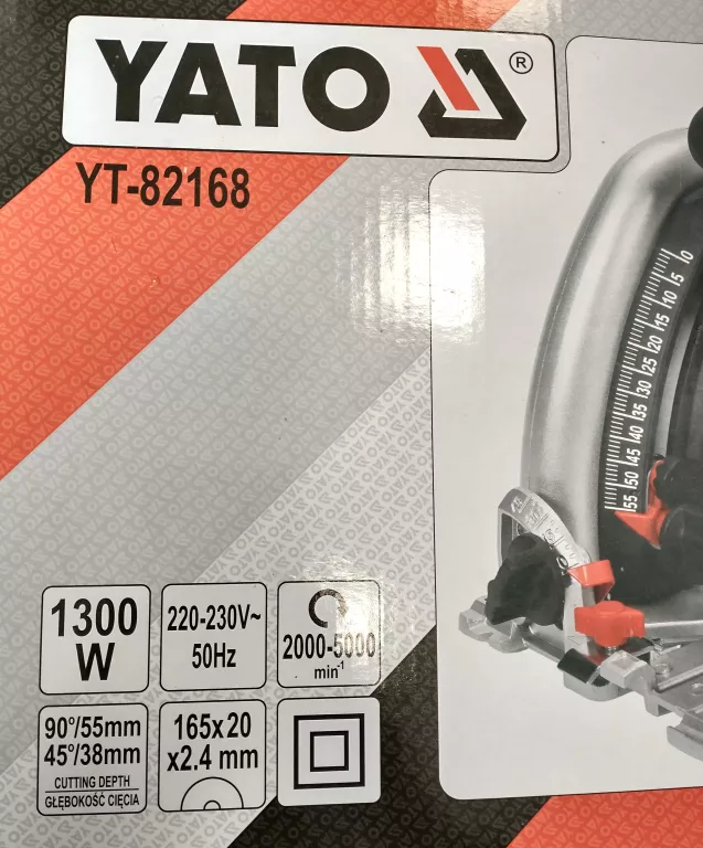 ZAGŁĘBIARKA YATO YT-82168 1300W 165MM #NA GWARANCJI