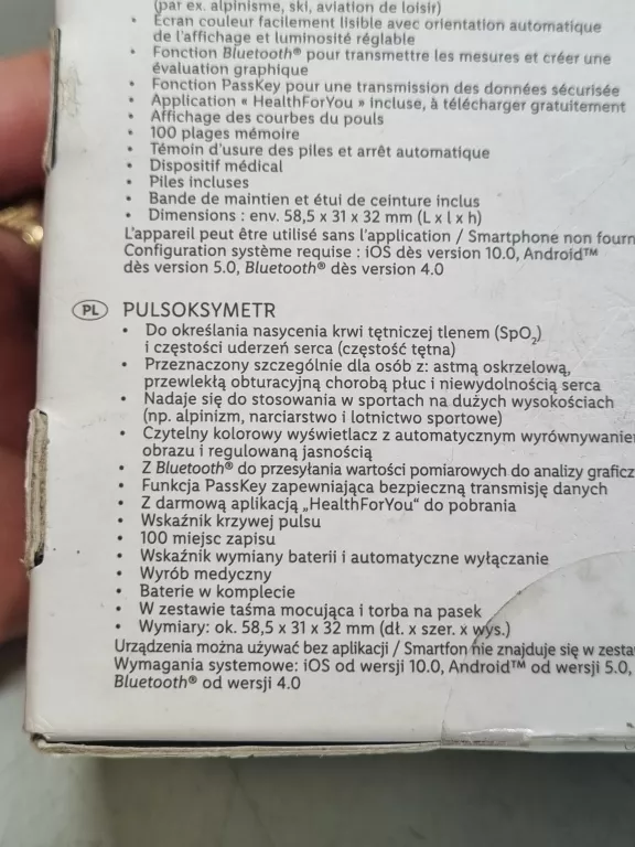 PULSOKSYMETR SILVERCREST SPO55