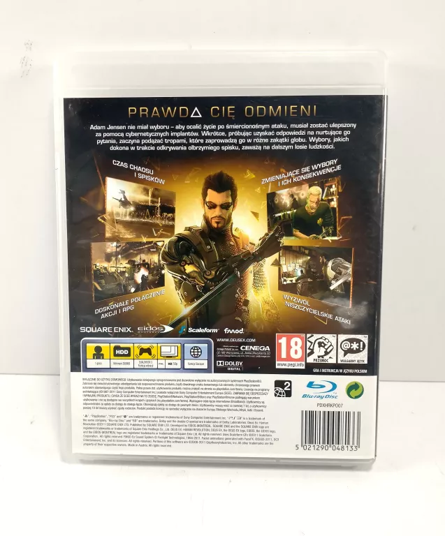 GRA NA PS3 DEUS EX: BUNT LUDZKOŚCI