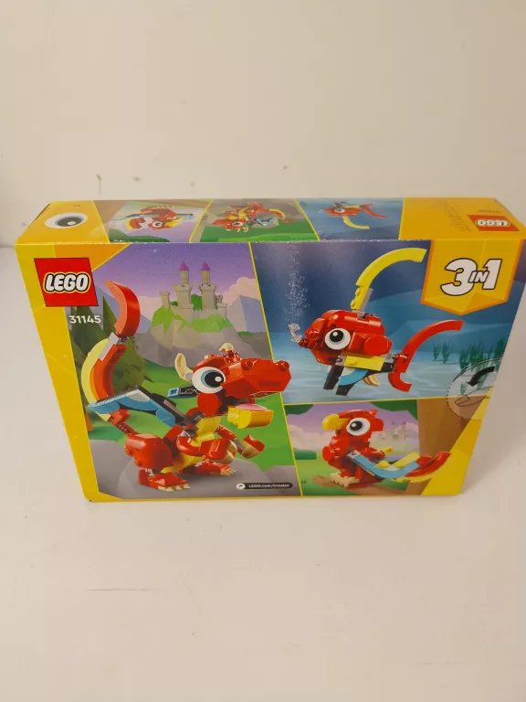 LEGO CREATOR 3 W 1 31145 CZERWONY SMOK