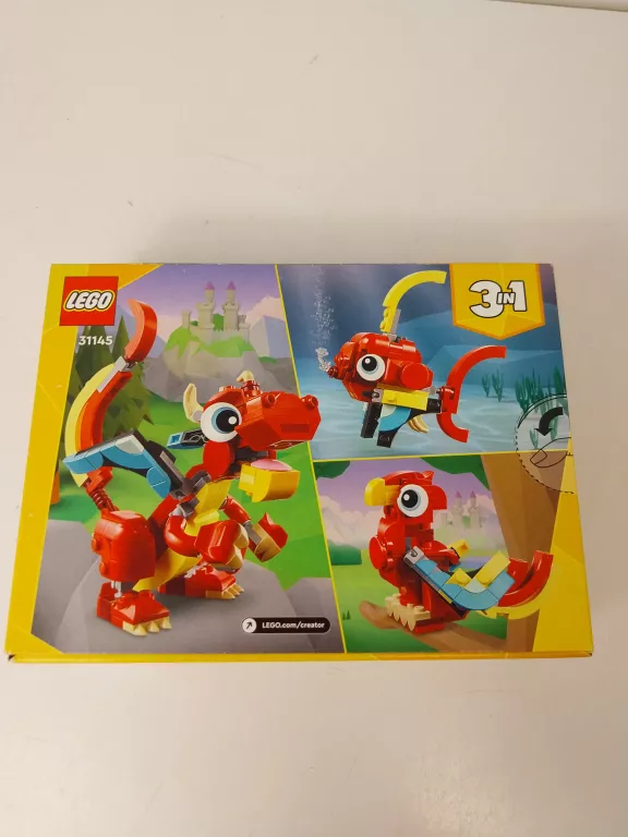 LEGO CREATOR 3 W 1 31145 CZERWONY SMOK