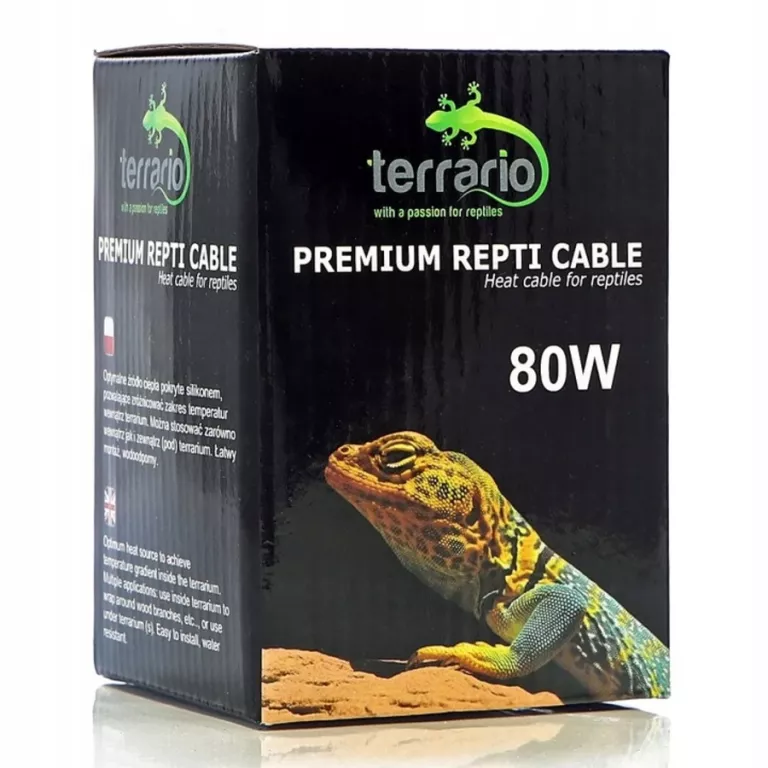 KABEL GRZEWCZY DO OGRZEWANIA TERRARIUM 80W WYSOKA WYDAJNOŚĆ DŁUGOŚĆ 10,5M