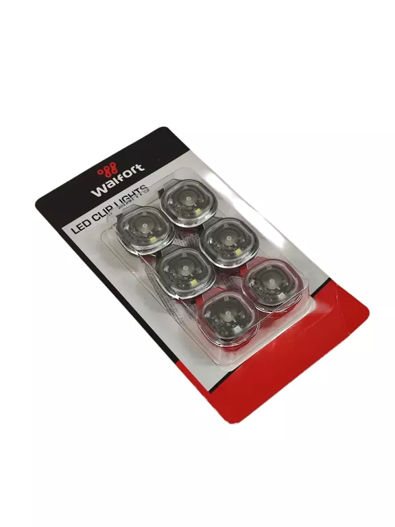 LAMPKA LED PRZYPINANA 6 SZT. ŚWIATŁO BIAŁE I CZERWONE WALFORT