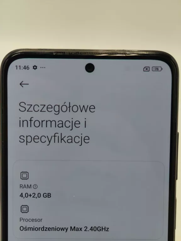 TELEFON XIAOMI REDMI NOTE 11 4/128 WYPALONY EKRAN