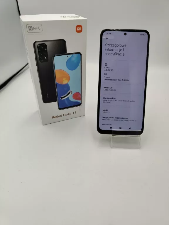 TELEFON XIAOMI REDMI NOTE 11 4/128 WYPALONY EKRAN