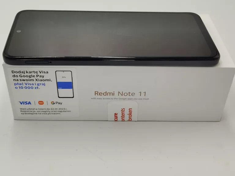TELEFON XIAOMI REDMI NOTE 11 4/128 WYPALONY EKRAN