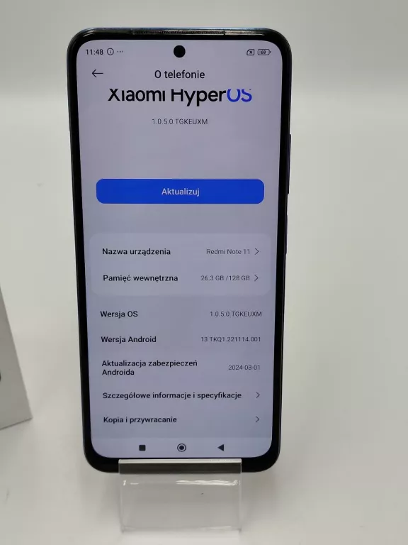 TELEFON XIAOMI REDMI NOTE 11 4/128GB PUDELKO