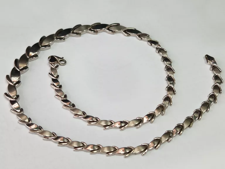 ŁAŃCUSZEK - KOLIA Z BIAŁEGO ZŁOTA 44 CM 585 14,66G - APART