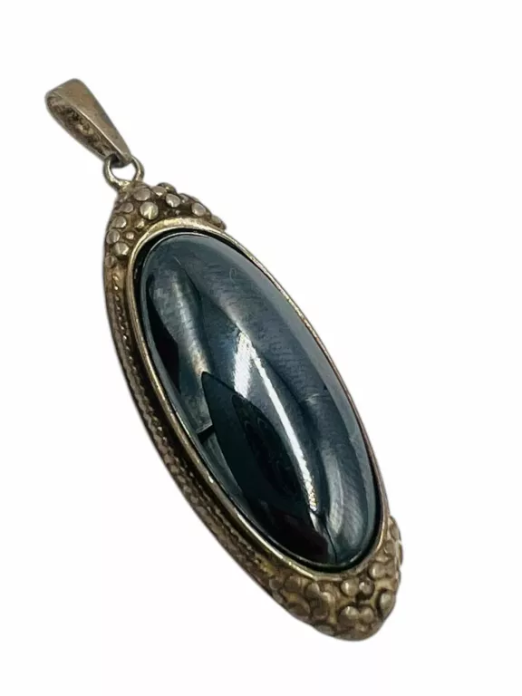 WARMET WISIOREK Z HEMATYTEM SREBRNO 925