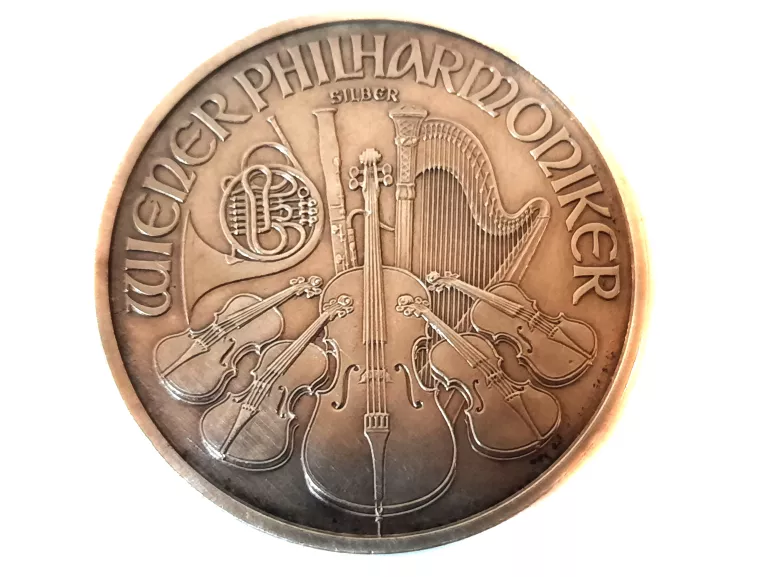 MONETA AUSTRIA, 1,5 EURO 2013, WIEDEŃSCY FILHARMONICY. 1 UNCJA SREBRA.