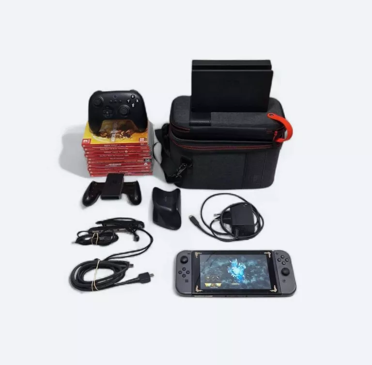 KONSOLA NINTENDO SWITCH HAC-001 + GRY + AKCESORIA