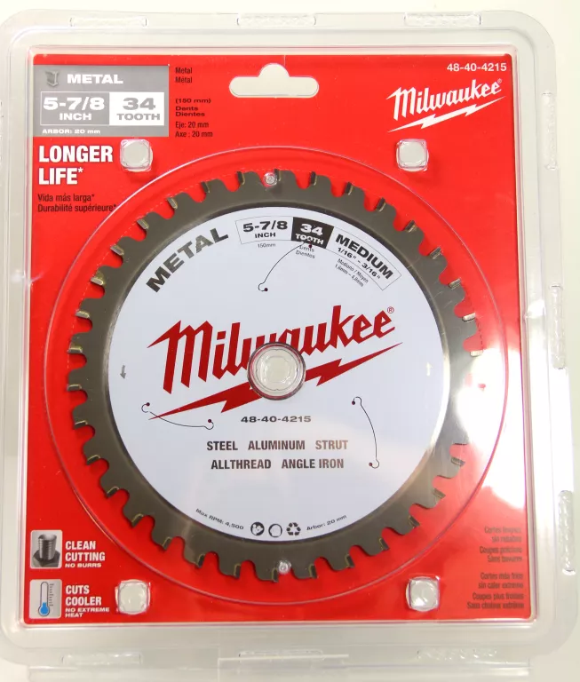 MILWAUKEE TARCZA TNĄCA DO METALU BEZISKROWA 150X20X1,6MM 34Z