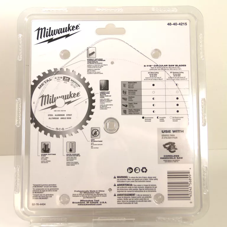 MILWAUKEE TARCZA TNĄCA DO METALU BEZISKROWA 150X20X1,6MM 34Z