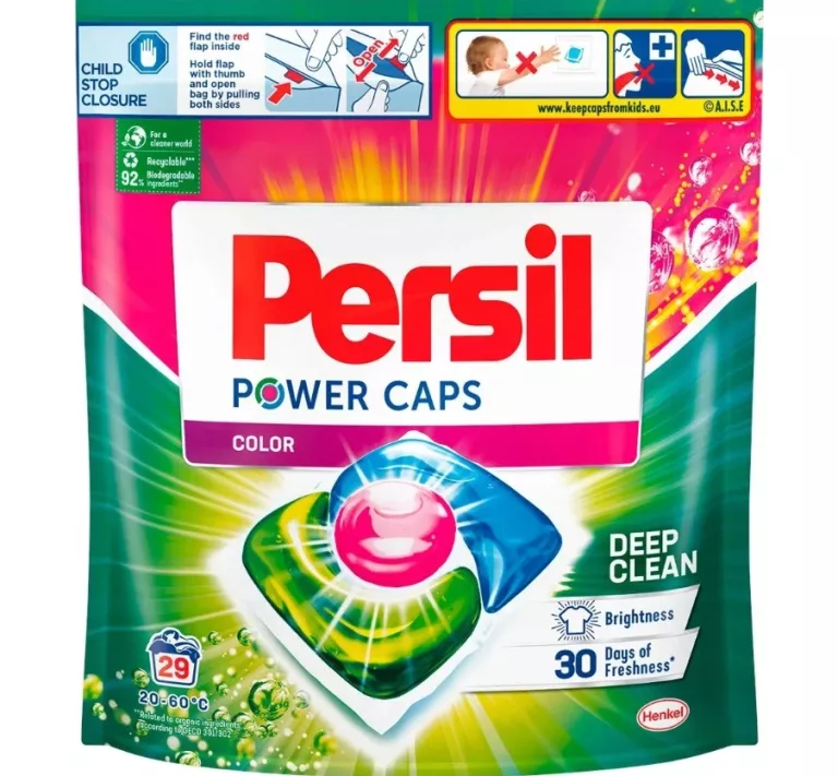 PERSIL POWER CAPS KAPSUŁKI DO PRANIA KOLORU 29 SZT 9000101801897