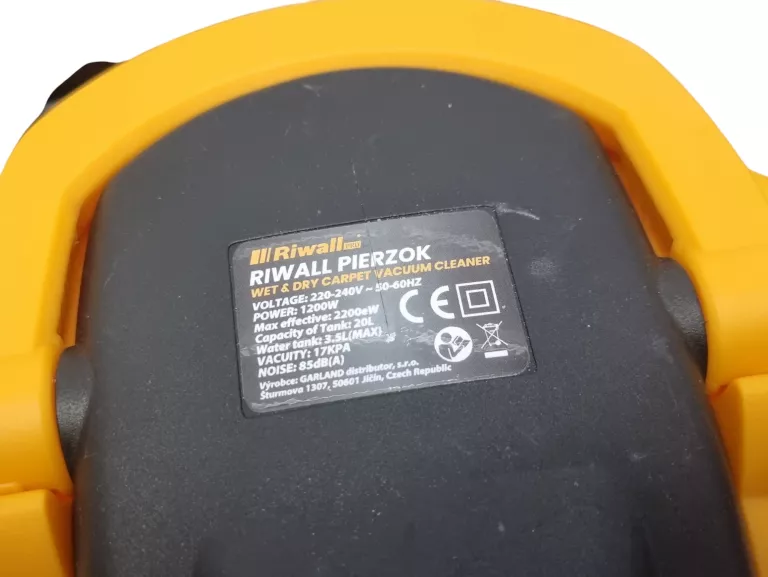ODKURZACZ PIORĄCY RIWALL PRO DO TAPICERKI DYWANÓW MOCNY 2200 W PRZEMYSŁOWY