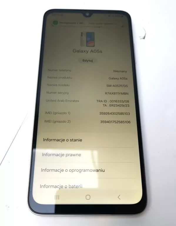 TELEFON SAMSUNG GALAXY A05S ETUI 359264302585103