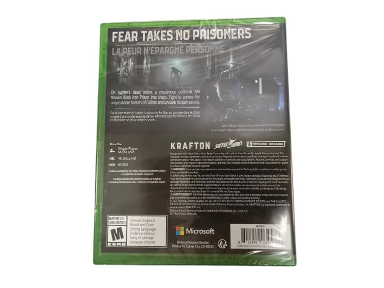 GRA CALLISTO PROTOCOL XBOX ONE / ONE X / SERIES X