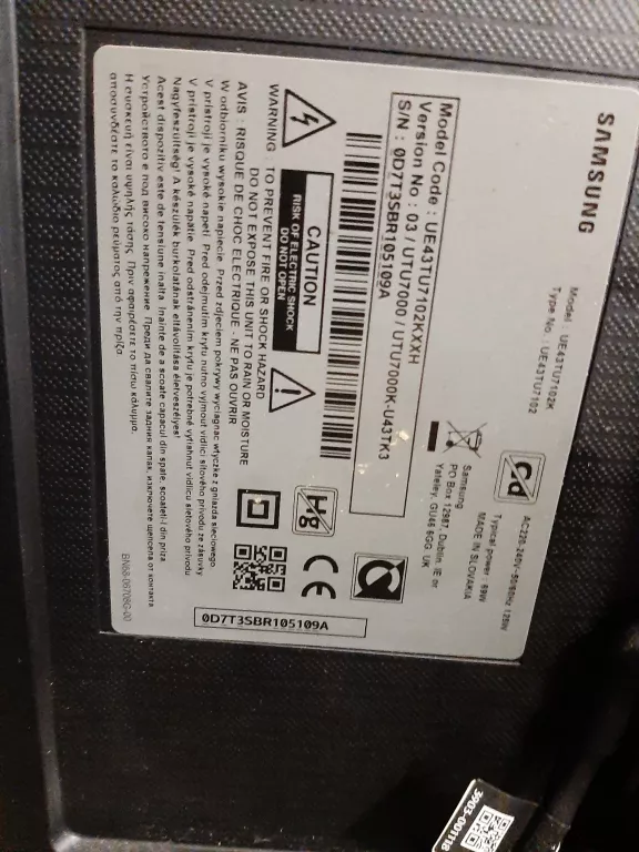 TV SMART SAMSUNG UE43TU7102 4K UHD