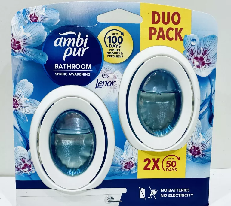 AMBI PUR BATHROOM ODŚWIEŻACZ DYFUZOR 2X 7,5ML LENOR SPRING AWAKENING 100DN
