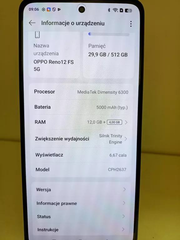 TELEFON TELEFON OPPO RENO 12 FS 5G 12/512GB
