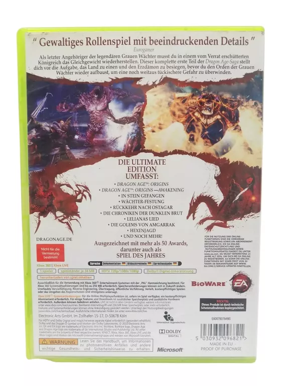 DRAGON AGE: ORIGINS - ULTIMATE EDITION GRA NA XBOX 360