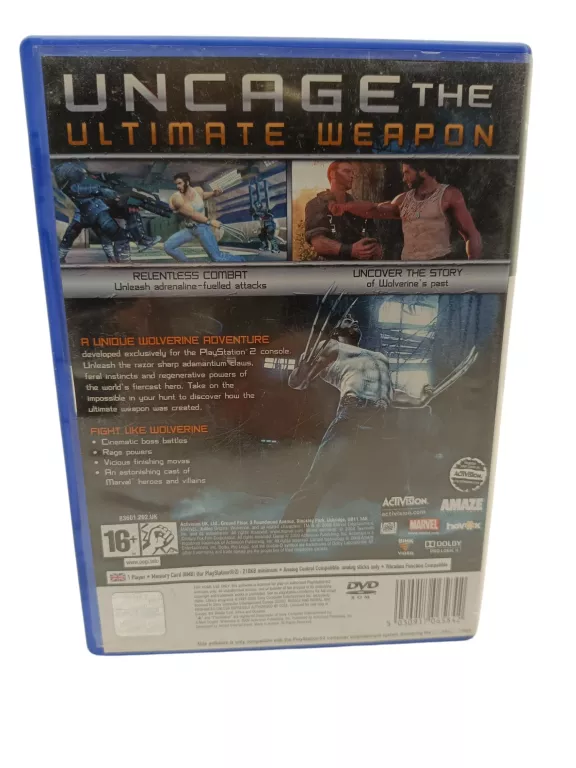 X-MEN ORIGINS: WOLVERINE PS2 PAL
