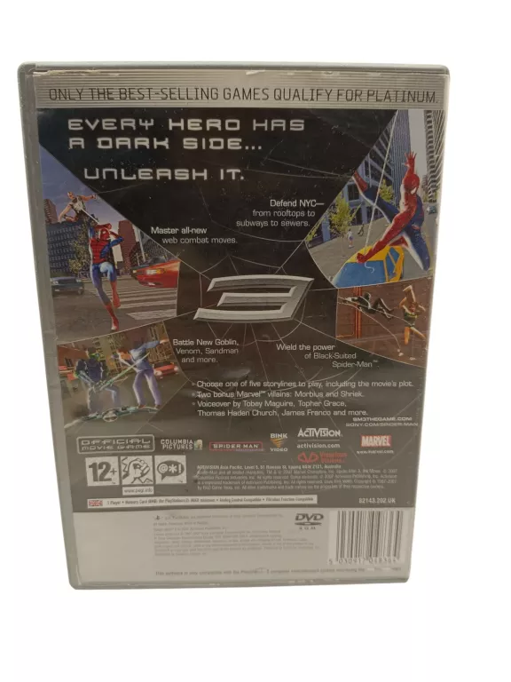 SPIDER-MAN 3 SONY PLAYSTATION 2
