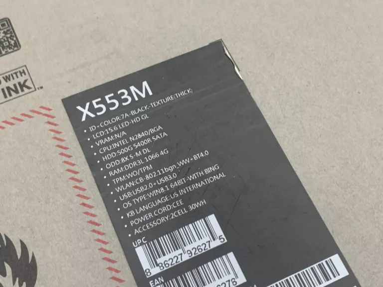 LAPTOP ASUS X553M CELERON 500HHD/4RAM