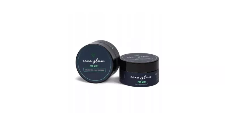 PROSZEK WYBIELAJĄCY ZEBY COCO GLAM PRO MINT Z WĘGLEM AKTYWNYM 30G
