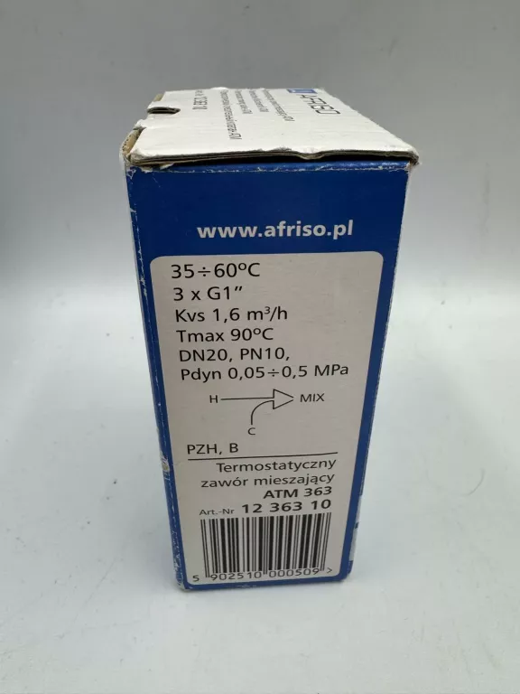 ZAWÓR TERMOSTATYCZNY MIESZAJĄCY MOSIĘŻNY ATM 363 1" 35-60°C AFRISO
