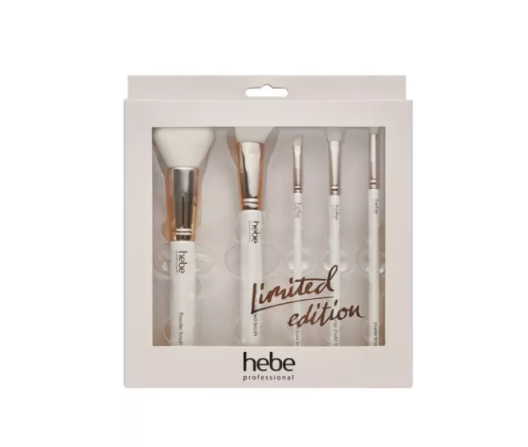 HEBE PROFESSIONAL LIMITED EDITION ZESTAW PĘDZLE DO MAKIJAŻU TWARZY I OCZU