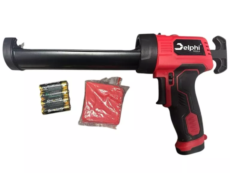 WYCISKACZ PISTOLET DO SILIKONU KLEJU MAS AUTOMATYCZNY AKUMULATOROWY LED