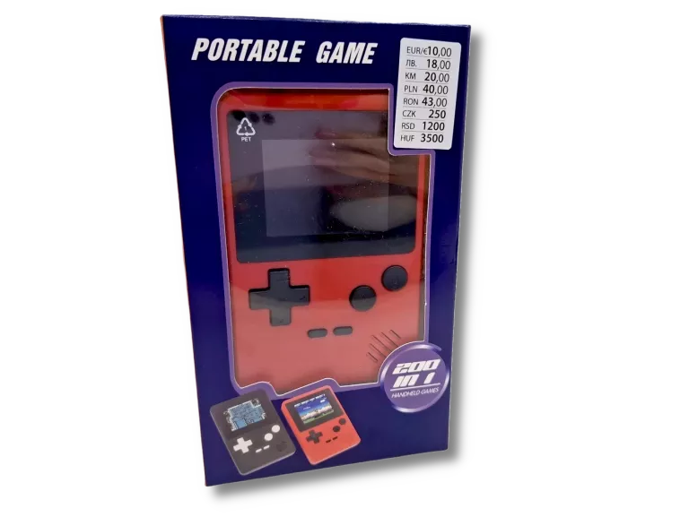 GAME BOY PRZENOŚNA KONSOLA 200 GIER WIDEO PEGASUS