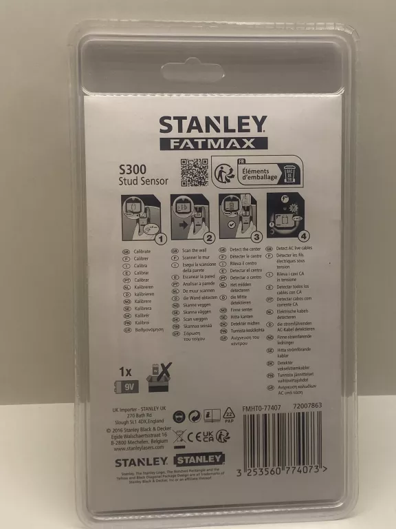 STANLEY S300 WYKRYWACZ PROFILI METALU PRZEWODÓW