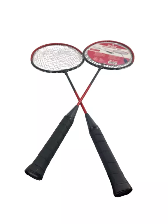DWIE PALETKI CRIVIT DO BADMINTONA Z POKROWCEM BABOLAT I DWOMA LOTKAMI