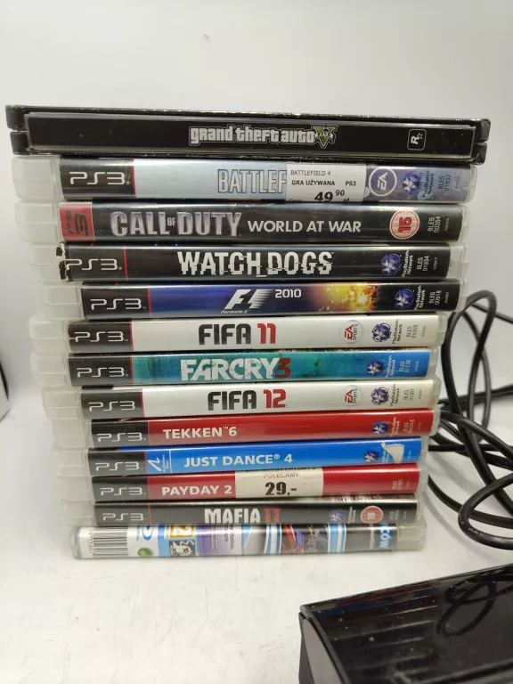 KONSOLA  SONY PLAYSTATION 3  2 KONTROLERY ZESTAW MOVE 13 GIER