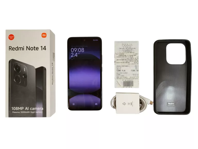 TELEFON XIAOMI REDMI NOTE 14 8/256GB CZARNY