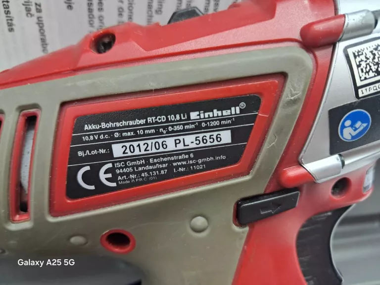 WKRĘTARKA EINHELL RT-CD 10,8 L WALIZKA